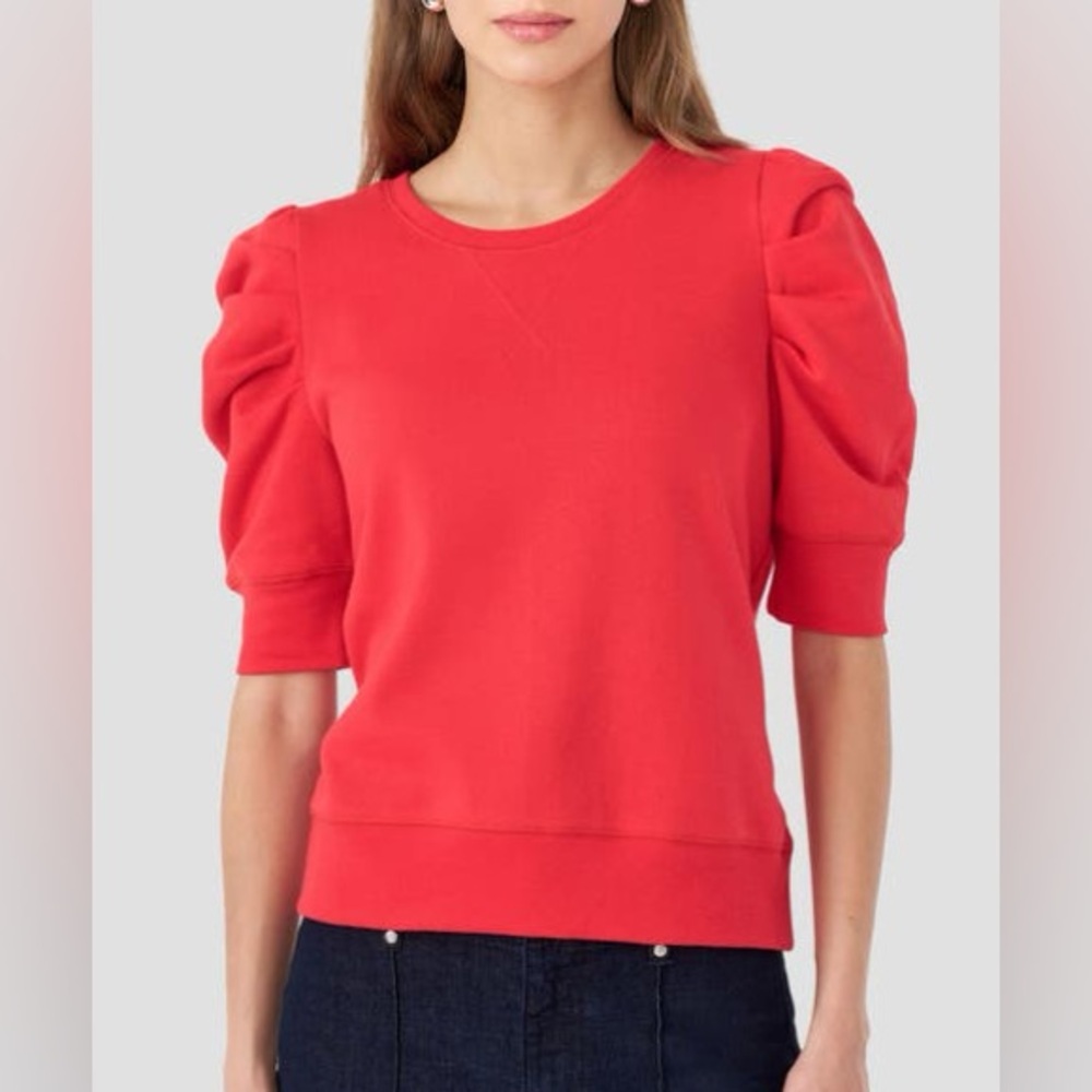 Sugarlips Bright Red Knit Top